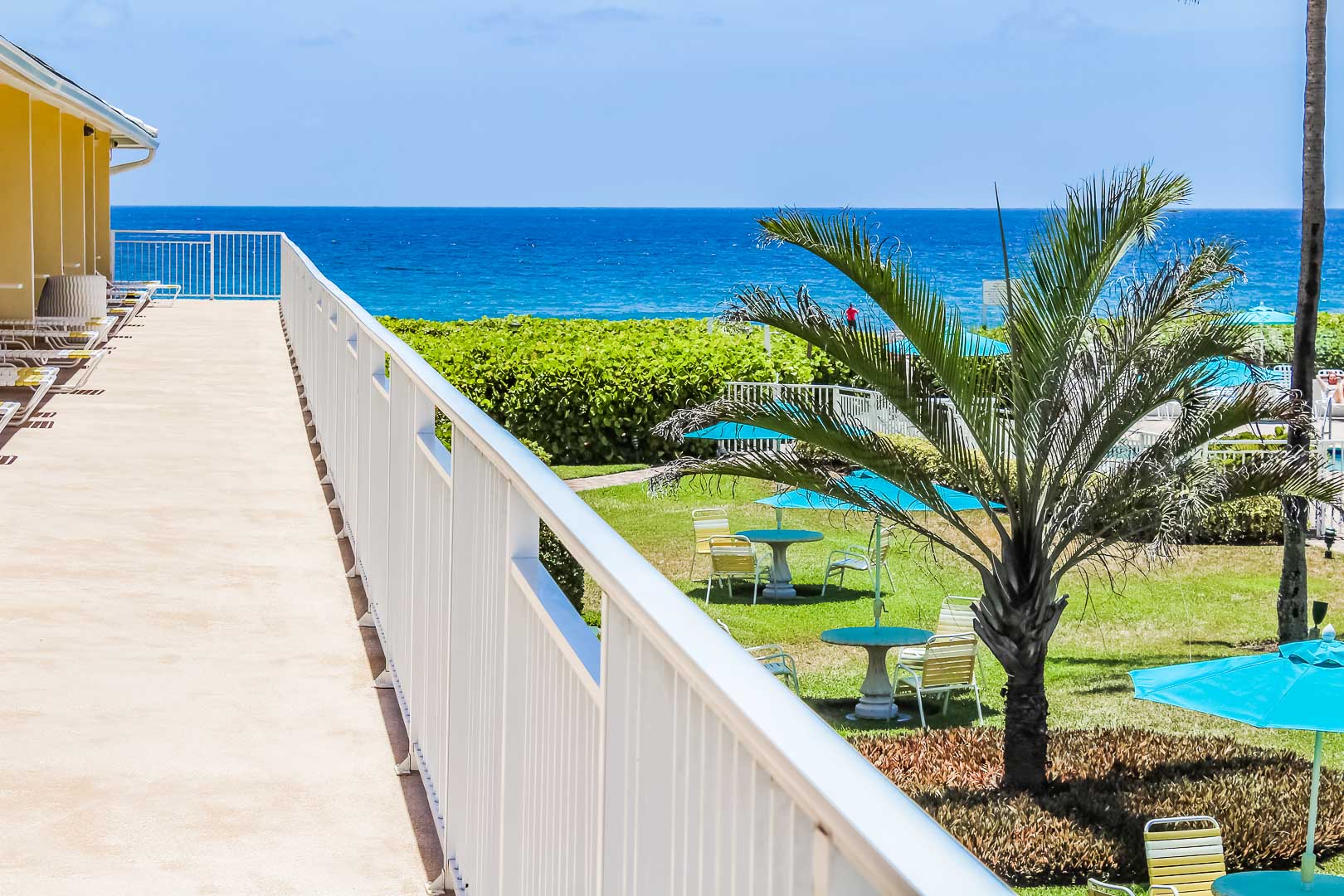 A scenic ocean view at VRI's Berkshire on the Ocean in Florida.